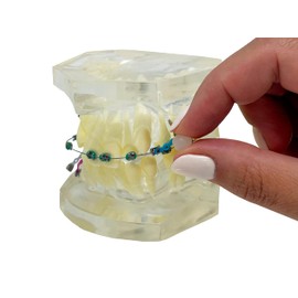 Kemdent Ortho Wax 3 Pack 15 Precut Strips, Metal Recyclable Cases. For Braces & Aligners- Stick Better, Braces Mouth, Patient wax (Mint)