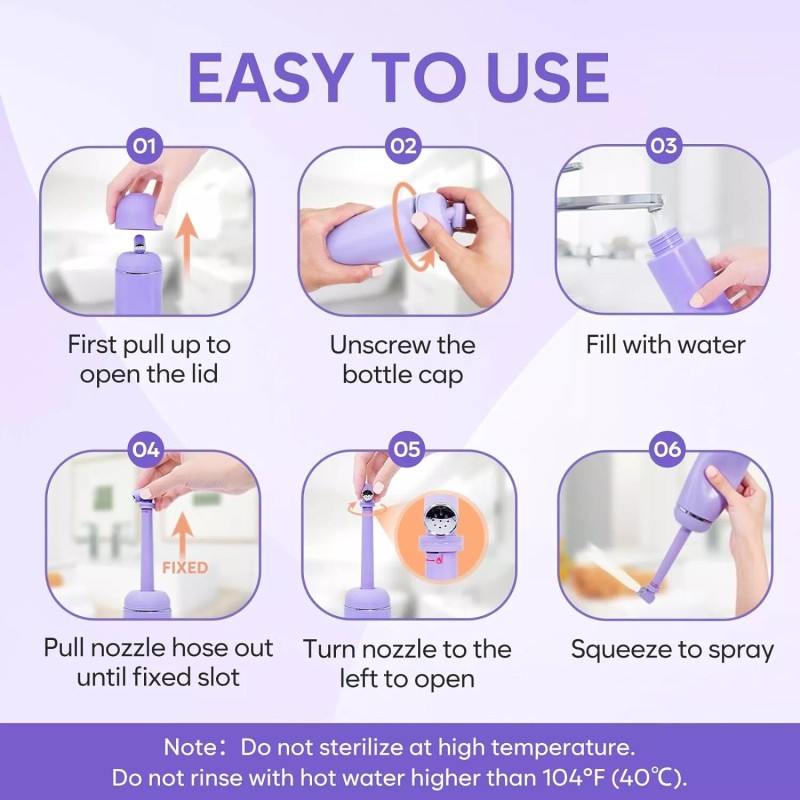 Easy@Home Portable Peri Bottle for Postpartum Care: Easy@Home Handheld Bidet