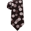 Sean John Mens Exploded Dot Self-tied Necktie, Brown, One Size