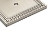 Franklin Brass Classic Beaded (1-Pack) Decorative Light Switch Cover Brushed