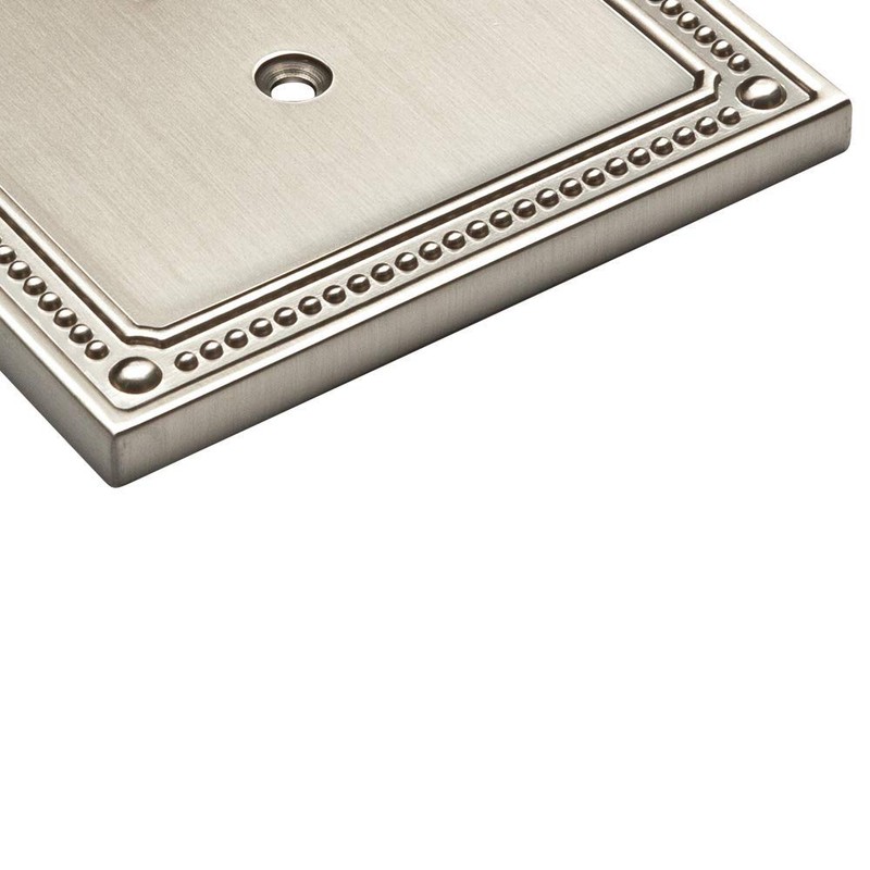 Franklin Brass Classic Beaded (1-Pack) Decorative Light Switch Cover Brushed