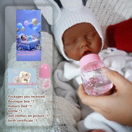AuroraVita 17.7in Realistic Reborn Baby Doll Full Silicone Soft Girl Not Vinyl with Toy Accessories Suitable for Kids