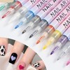 12Pcs 3D Nail Polish Pens 0.5mm Tip Bright Colors Easy