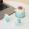 Hermit Life Chinese Travel Tea Set, Portable Ceramic Teapot for