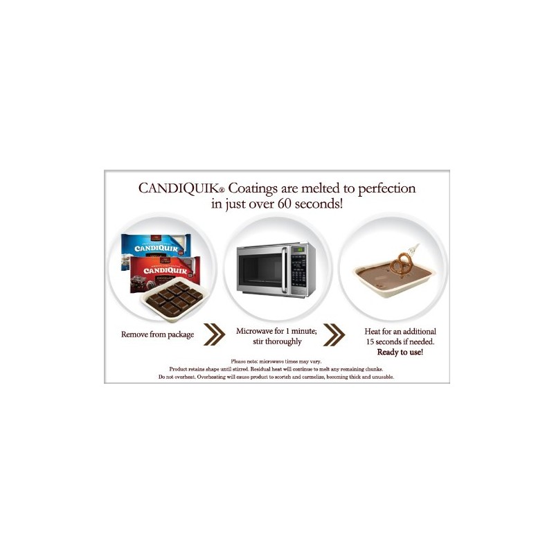 Log House Chocolate Candiquik, 16-Ounce Packages (Pack of 6)