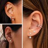 DOCHAIS 7 Pairs of Earrings 925 Silver Stud Women's 18