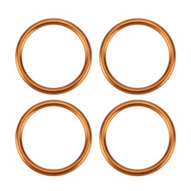 Briny River 4 Pieces Motorcycle Exhaust Gaskets Compatible with MZ TS ES ETS ETZ 150 125 1962-1978 Copper Muffler Gasket 43 X 35 mm