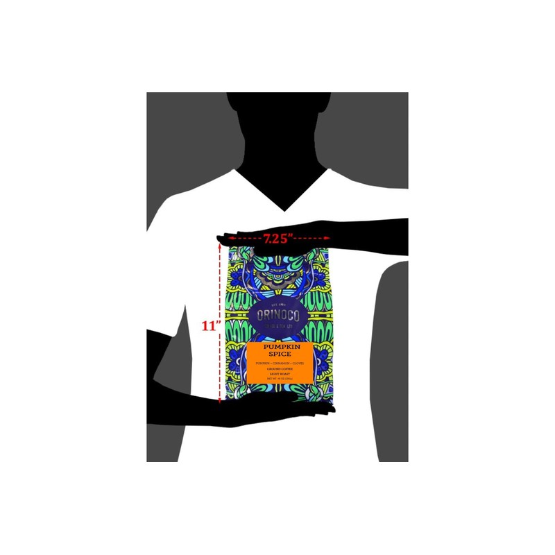 Orinoco Pumpkin Spice Flavored Coffee 3lb bag, Light Roast, Ground