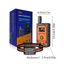 Dog Shock Collar with Remote Control 3300FT Dog Training Collar with Remote Innovative IPX7 Waterproof with 3 Training Modes USB Charging 2-in-1 Fast Charge Security Lock(Orange)