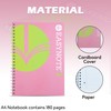 HOVUK Twin-Wired Notebook with 180 Tear-Out Pages, Pink A4 Hardcover