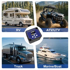 UCkasayfy Adjustable Dual Smart Battery Isolator 12V 140amp, Voltage Sensitive Relay VSR Compatible with UTV Marine car RV Boat Truck Trailer ATV Camper Moto