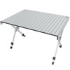 TIMBER RIDGE Folding Camping Table Adjustable Height, 4-6 Person Lightweight