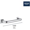 Essentials Grab bar, Brushed Cool Sunrise