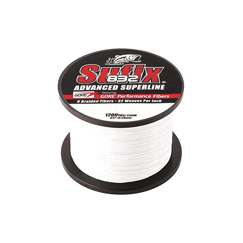 Sufix 832 Braid 6 lb Ghost - 1200 Yds