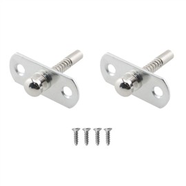 HJGarden 2pcs Automatic Spring Latch Door Bolt Lift Adjustment Fixed Cylinder Fittings Stainless Steel Plunger Lock Spring Switch Dovecote