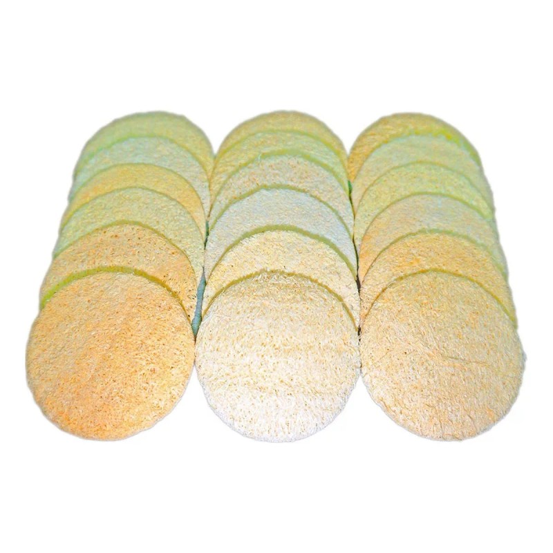 Jins-hung 18 Paquete Natural Esponja Exfoliante Face Pads - Facial
