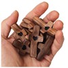 KyooteLfv Wooden Cross Fidget - Cross My Heart, Walnut Pocket