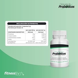 Probioticos 90 caps FitnessTech