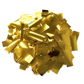 FAMULIA Confetti Confetti Gold, Gold, Glitter, Rectangle, 1.0 inches (2.5 cm), 3.5 oz (100 g), Approx. 1.5 oz (5,000 Sheets), Strips, For Events, Performances, Commercial Use