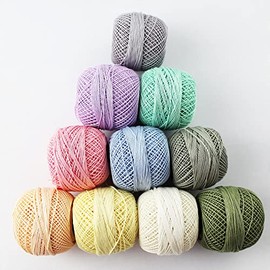 Cotton Tatting Crochet Thread Mercerized Size 20 Embroidery Doilies Lacey DIY Craft Yarn