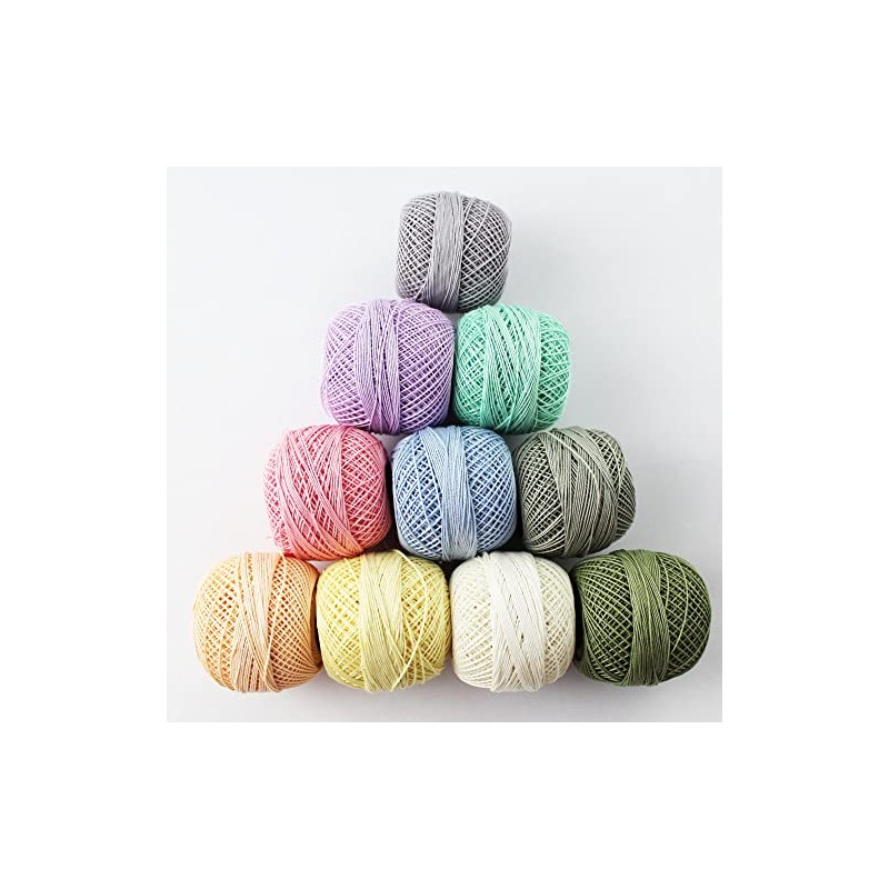 Cotton Tatting Crochet Thread Mercerized Size 20 Embroidery Doilies Lacey