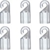 Wand Tip Hook Sleeve 6pcs Clear Plastic Shepherds Hook Wand