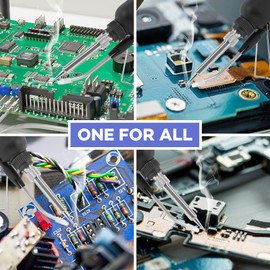 Soldering Iron Kit, 80W Corded Electric Welding Gun with Welding Wire, One-handed Operation for Soldering Circuit Boards,Electrical Maintenance,Computers and DIY