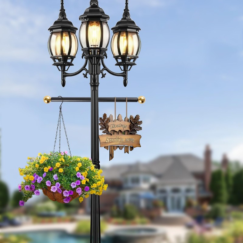 Lamp Post Cross Arm 16 inch Steel Lamp Post Cross