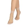 NOQ Women's socks over the ankle, plain, 15 denier, transparent,