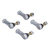4PCS Tie Rod End Kit Rubber Metal WearResistant Replacement for
