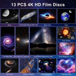 Astarama Starry Sky Projector, 4K HD Planetarium Projector, Meteor Galaxy Projector, Skylight Projector, Starlight Projector, Realistic Starry Sky Night Light with Timer, Dynamic Meteor