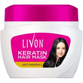 Livon Keratin Anti-Hair Fall Hair Mask | Conditioning Treatment for Healthy, Smooth & Shinier Hair | All Hair Types | 15.2 Fl.oz.