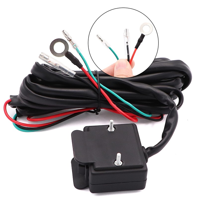 12V Winch Rocker Thumb Switch with Mounting Bracket Handlebar Control