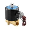 Heschen Brass Electric Solenoid Valve, 2W-040-10, PT3/8'' Port, DC24V, Direct