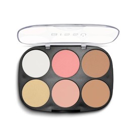 Bissú Paletas para Rostro, Maquillaje, 6 Tonos Distintos, 2 Variantes, Todo Tipo de Piel (01 La Mera Mera)