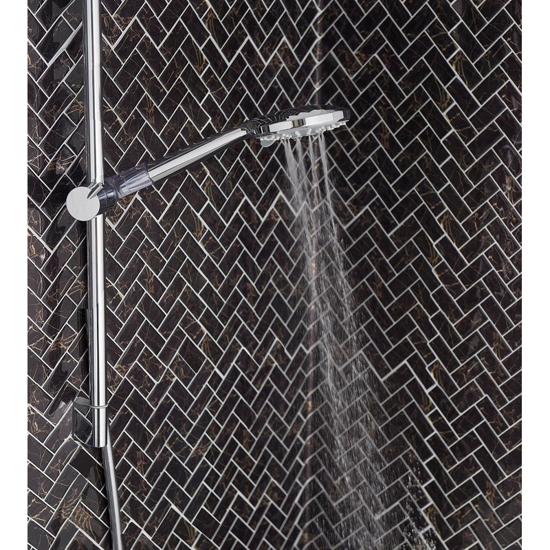 BadeStern Hand Shower: Multifunctional XL Shower Head with Rainshower Function,