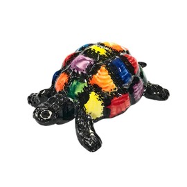 Cactus Canyon Ceramics Spanish Hand-Painted Turtle, Mr. Checkers Turtle