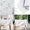 Filumi Tablecloth 140 x 280 cm White Washable for Indoor