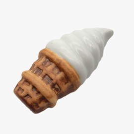 Arita Ware Chopsticks Rest, Soft Cream Shape, Kitagawa Misono Kiln