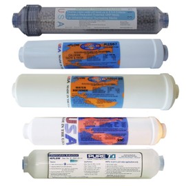 Replacement filter set for 6 Stage Heavy Duty Reverse Osmosis Revolution Countertop RO