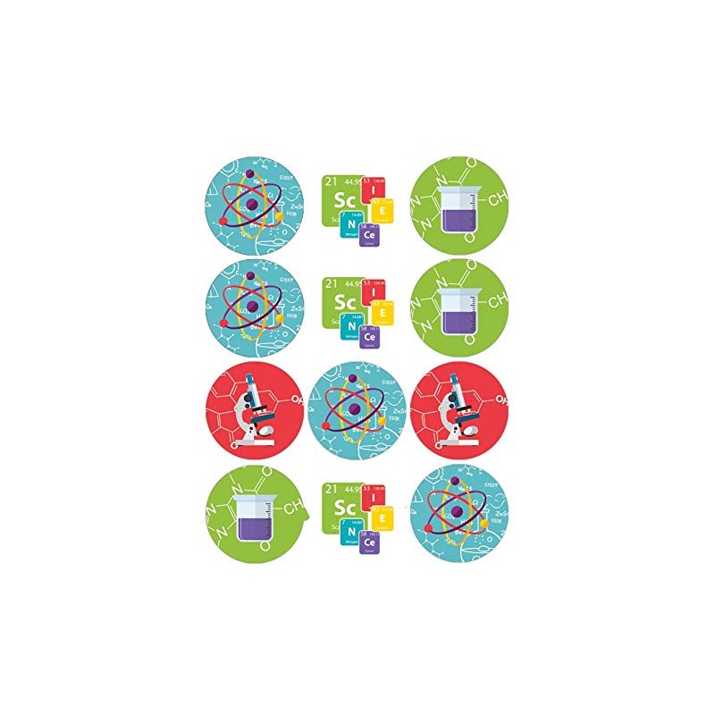 Science Collection Themed Uncut Edible on Wafer Sheet for