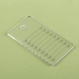 Acrylic Eyelash Extension Pallet, Grafting False Eyelash Organizer Extension Pad Lash Tray Adhesive Glue Palette Individual Holder (Transparent A)