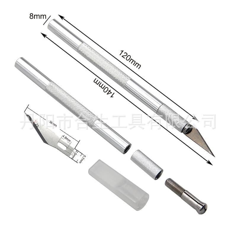 Utility Knives 2 pack Exacto Knife, Stainless Steel Craft Knife,