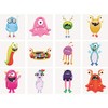48 x Mini Alien Monster Temporary Tattoos
