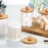 MUSCUC - Dispensador de Algodón,Dispensador de Contenedores de Baño,4 Pcs