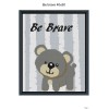Unbranded Be brave baby blanket pattern,40x50"