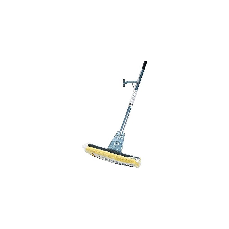 Steel Roller Sponge Mop, Bronze Handle with 12" Wide Yellow