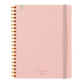 Kokuyo Sooofa B6 Notebook, Soft Ring Notebook, Transformation, 0.2 inch (4 mm) Square, Peach, SV748S4-P