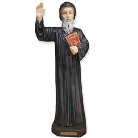 San Charbel, Saint Charbel Resin Statue, Catholic Religious Figurine 8, 12, 16, 36 Inches Home, Church, Prayer Room, Altar, Gift Idea (Large - 16" inches)