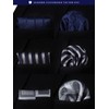 HISDERN TA3-01S Set of 3 Neckties and Pocket Squares, Luxury